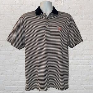 Cutter & Buck NY Giants Polo Shirt Men’s M Navy White Striped Embroidered Logo